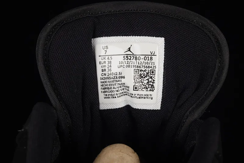 All categories Air Jordan Jordan series basketball shoes Air Jordan 1 Low Z version Air Jordan 1 Low "New Emerald" AJ1 Joe 1 black and white gray 552780-018